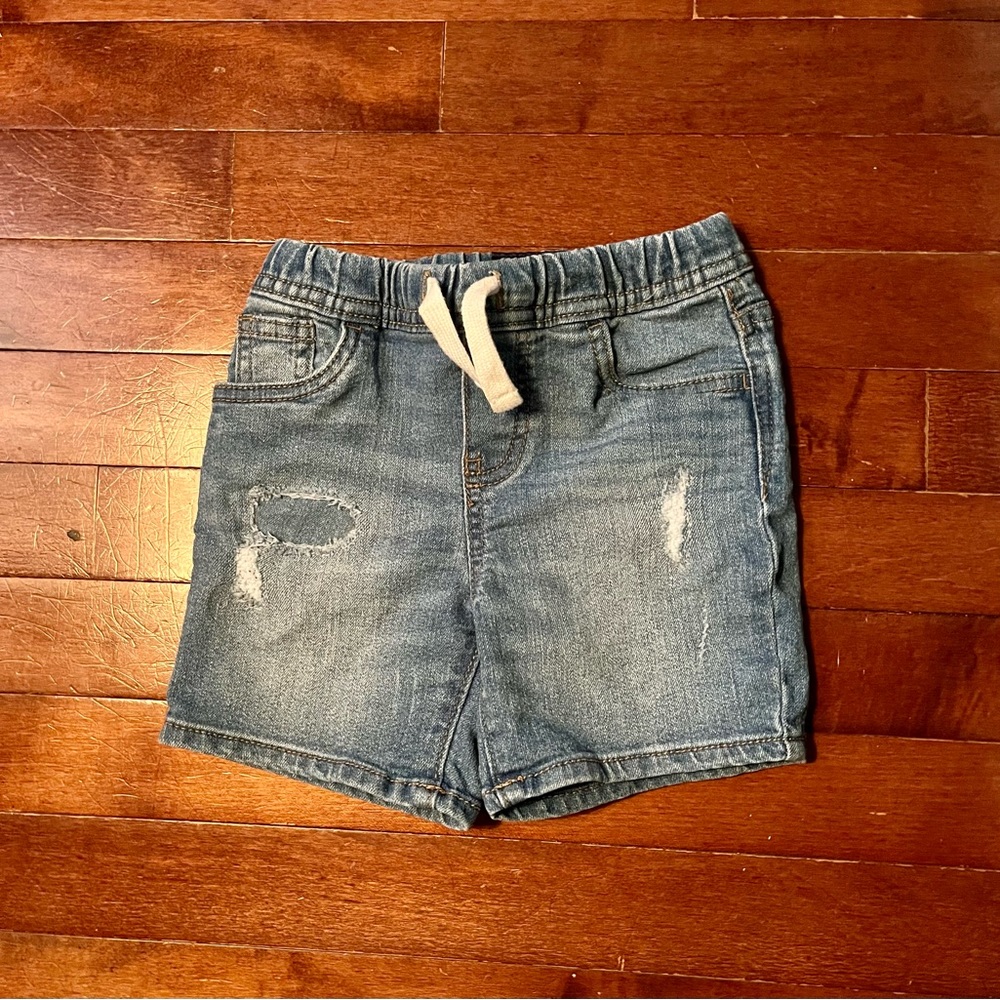 Oshkosh 24 Mo Jean Shorts With Tie Waist